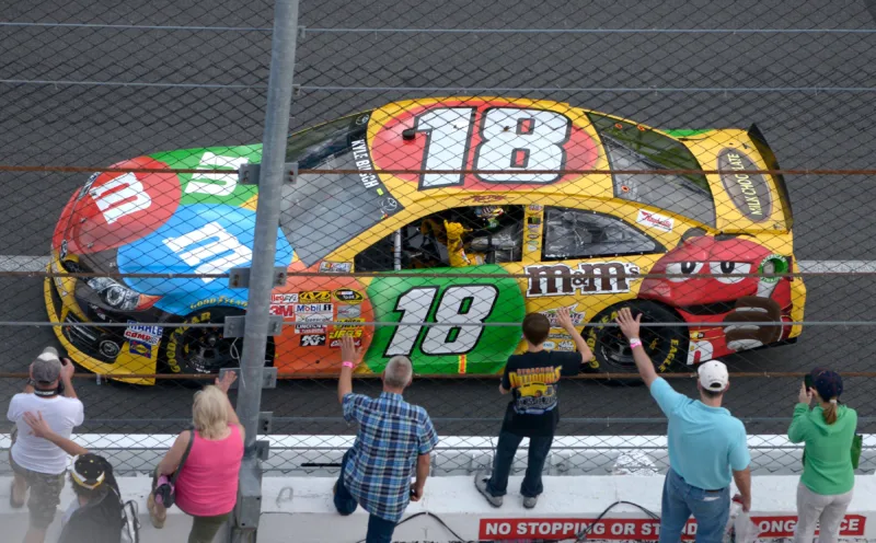 Gibbs will drive M&M's-themed car in memory of Busch at Bristol
